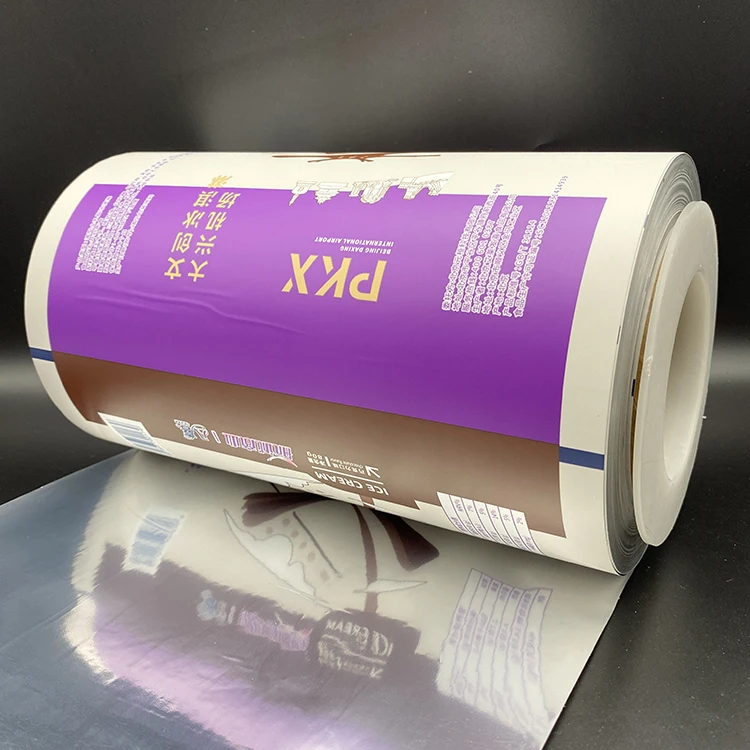 Flow Wrap Packaging Material Spice Metallized Sachet Packaging Film Roll for popsicle ice cream