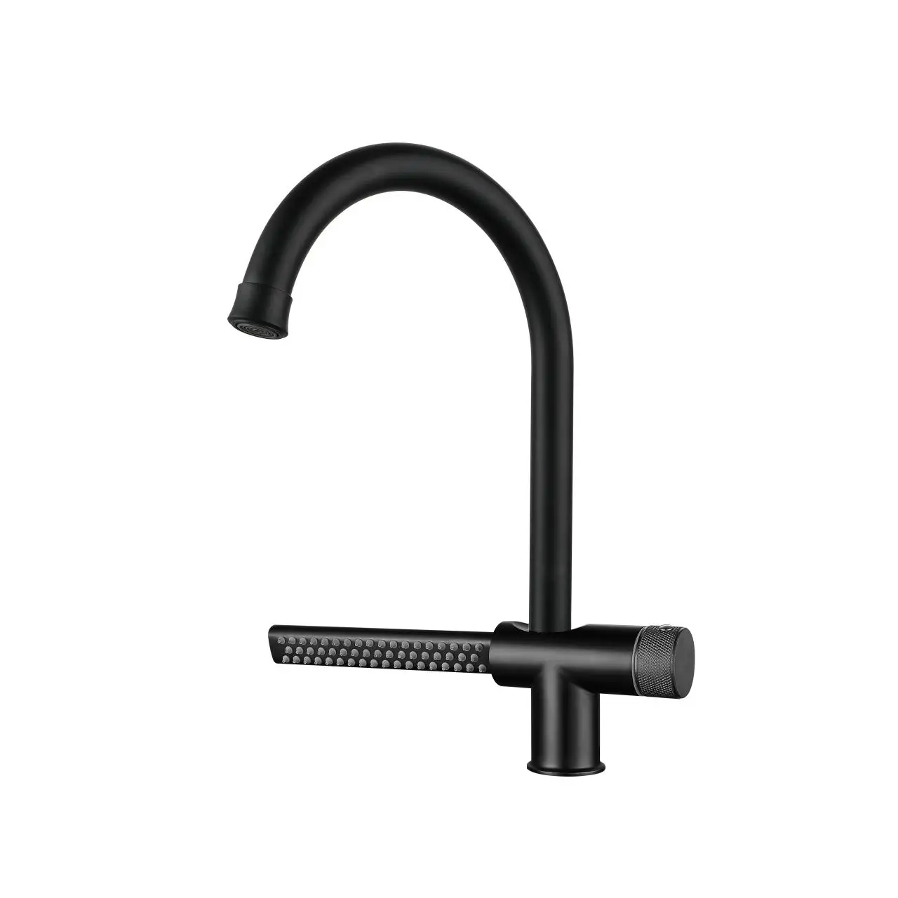Tiktok New Design SUS 304 Stainless Steel Rotatable Brushed Silver Waterfall Kitchen Sink Faucet