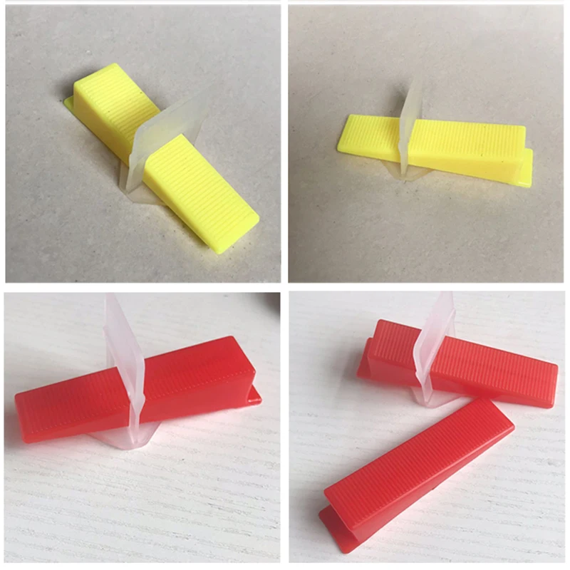 Easy And Convenient high quality Plastic tile spacers white leveling clip and multicolor wedges