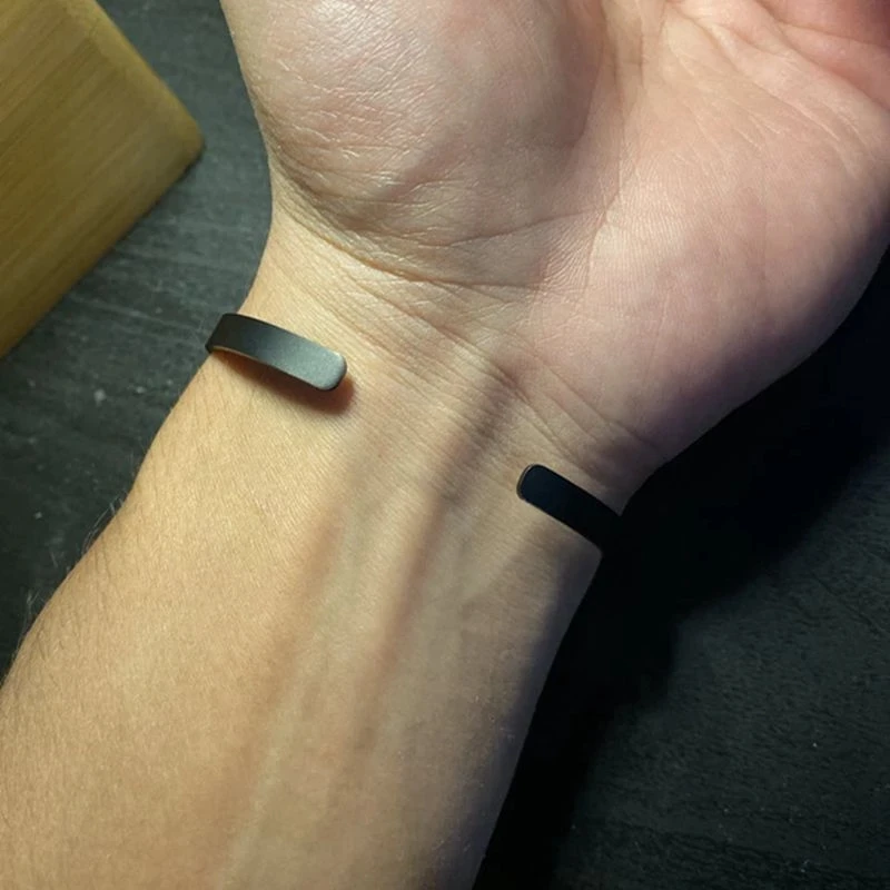 Game Genshin Impact Bracelets Women Men Engraved 7 Elemants Signs Stainless Steel Cuffs Original Jewelry Anime Accessories Gifts