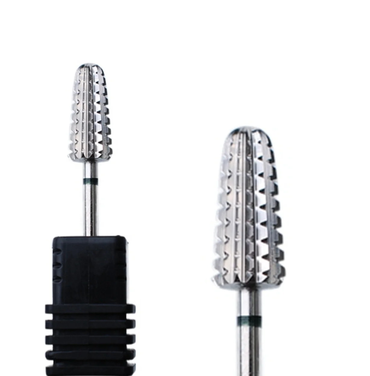 Professional high quality fine cuticle clean small barrel tornado apered barrel holder carbide diamond set nail drill bits