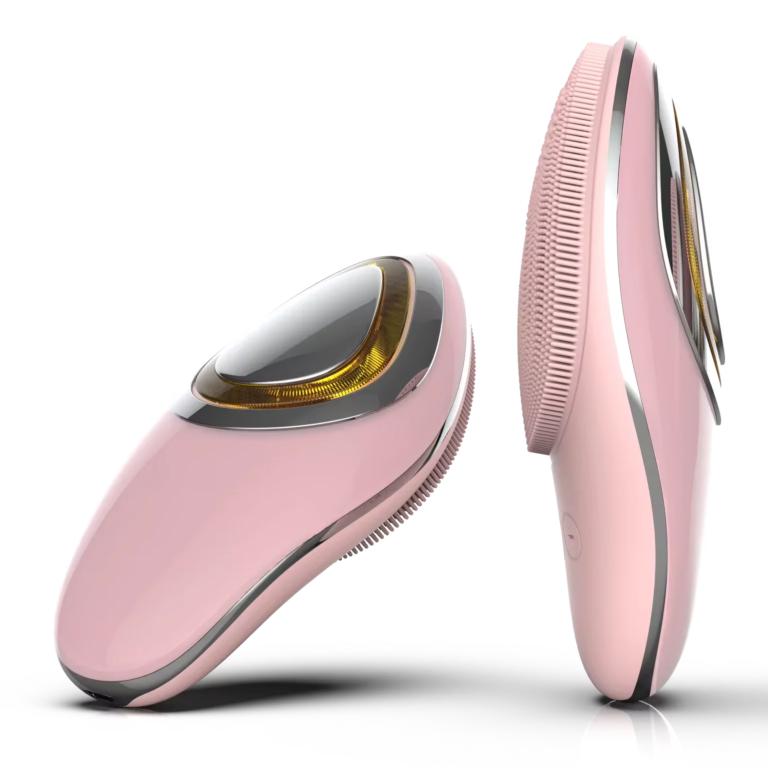 Home Face Cleansing Brush Multi functional with micro current red LED light for blackheads removing