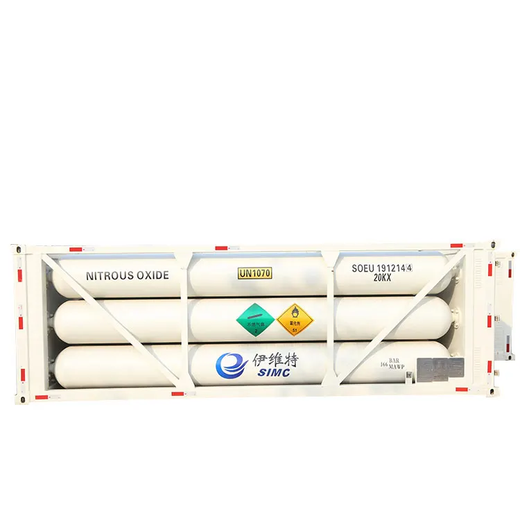 Продажа электронной трубчатой тележки 13080l99.9995% N2O, бутылка оксида азота