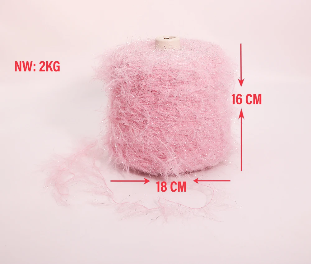 Factory Sales Fancy Sequined Yarn Fancy Yarn 8cm for Weaving Sweaters Socks Furs Scarves Handwork