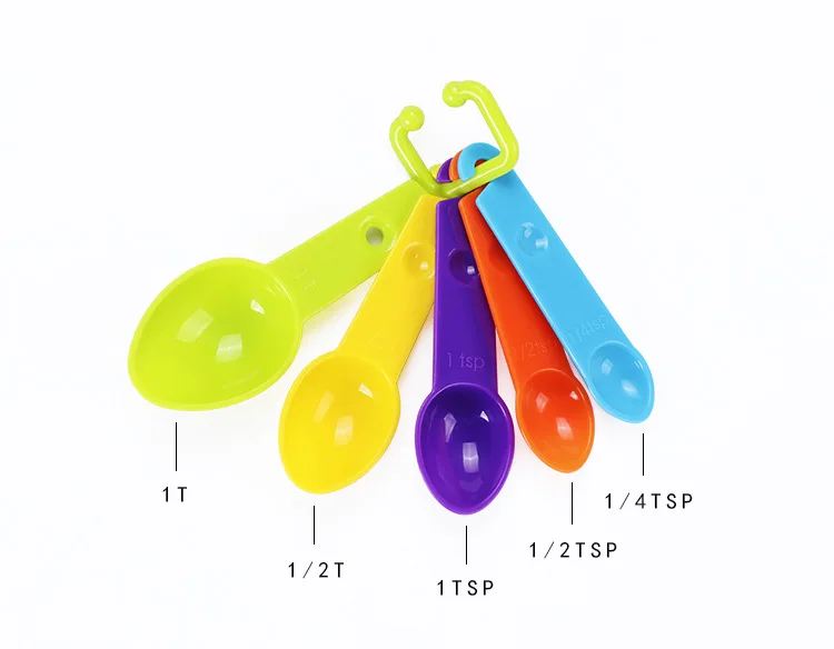 Measuring Cups and Spoons Set, Plastic Measuring Cups Measuring Spoons Stackable for Measuring Dry and Liquid