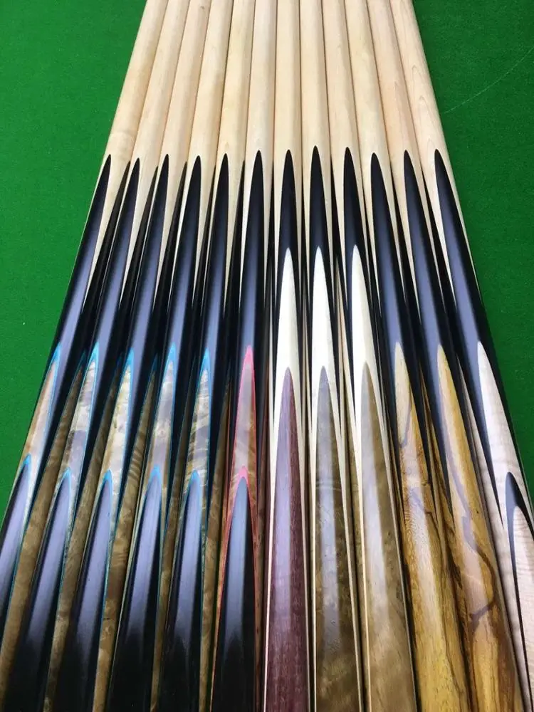 8.0mm ebony wood handmade snooker cue