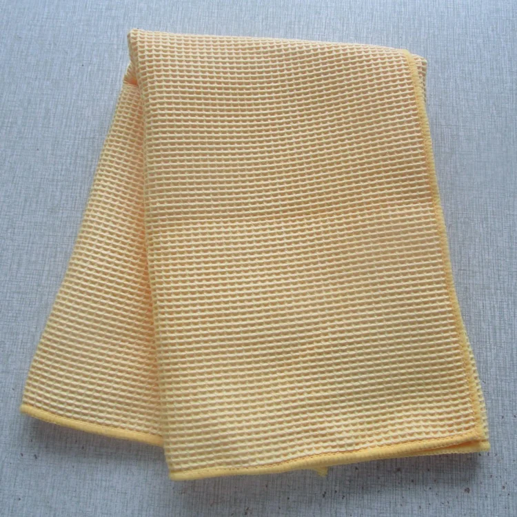microfiber car cleaning cloth waffle Weave cloth
