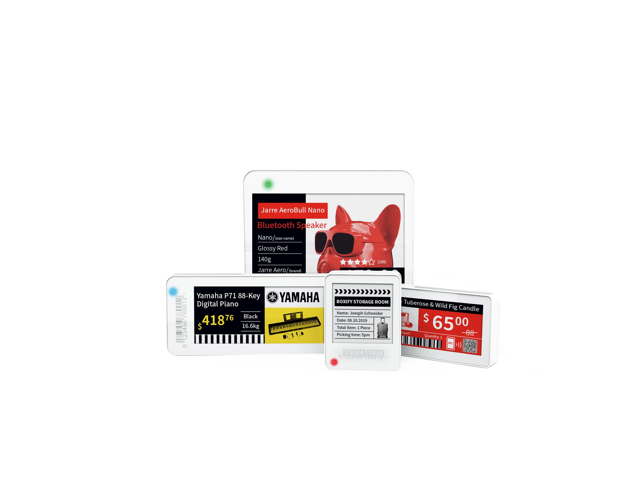 Minew 1.54 inch BLE 5.0 high-quality dot matrix e-ink display digital price tag