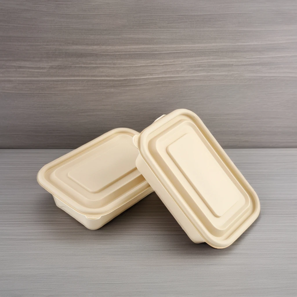 Biodegradable Corn Starch Disposable Lunch Box Takeaway Food Packaging Container for Sushi Baby Food to Go Meals