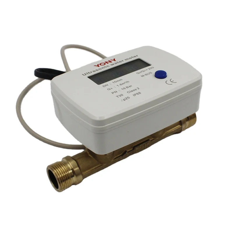 DN15-25 More Accurate M-Bus RS485 Digital And Smart Ultrasonic Water Meter With AMR Software