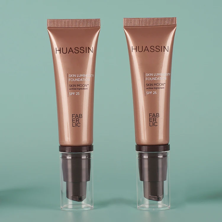 30g Empty Pump Tube Packaging Small Capacity Airless Lotion Pump Tube Liquid Foundation Lotion Bb Cream Tube With Pump