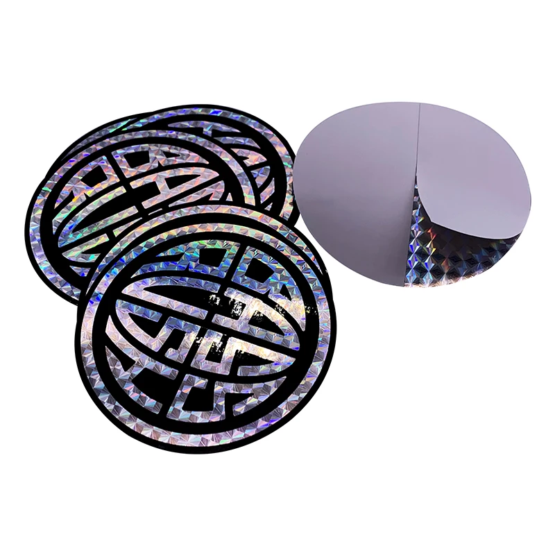 Custom Hologram Sticker Vinyl Die Cut PVC Vinyl Sticker Logo Printing