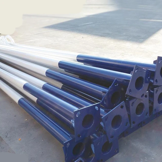 6 meter 10ft Galvanized Carbon Decorative Outdoor Garden Street Lighting Pole Price