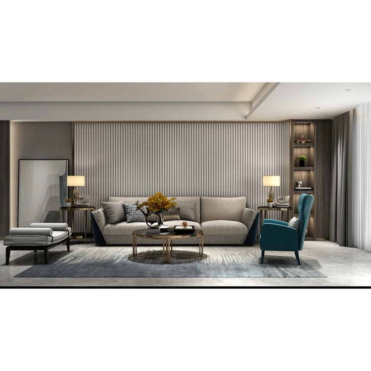 Big Panel Suede Fabric Modern Home Decorative 3D Acoustic Wall Panels