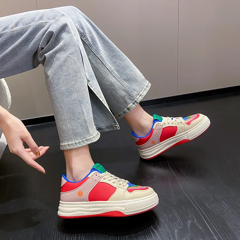 2024 Summer new white shoes female student casual sneakers female