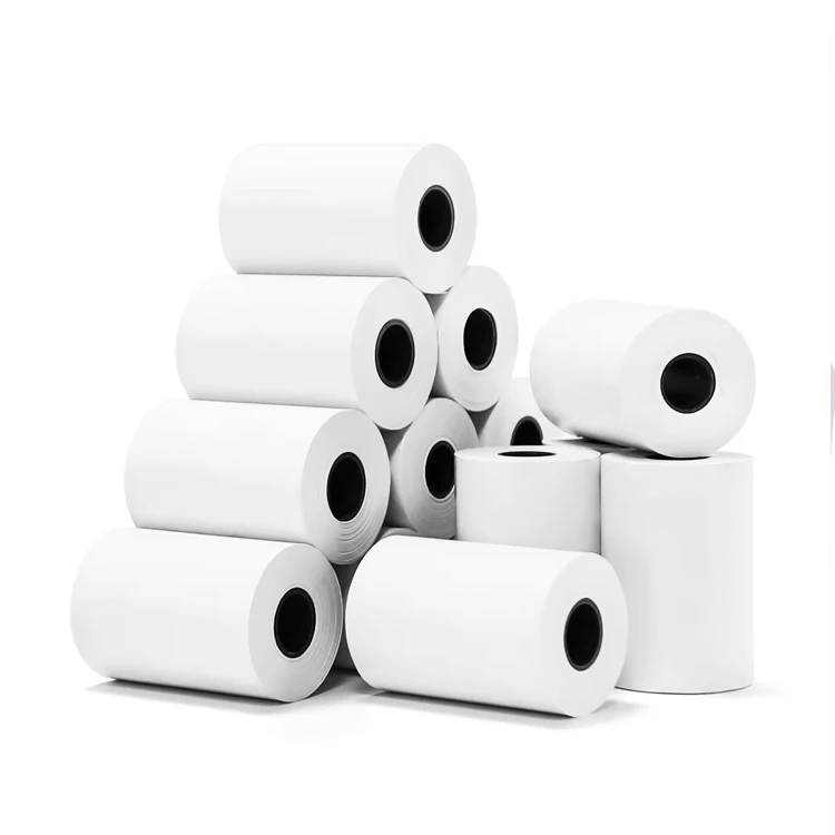 China factory 57mm till roll 2 1/4 receipt paper 48g billing printed cash register pos paper thermal paper roll 57X40