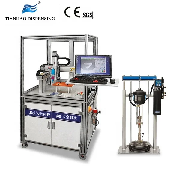 Adhesive Dispensing robot with CCD Camera vision system and automatic position
