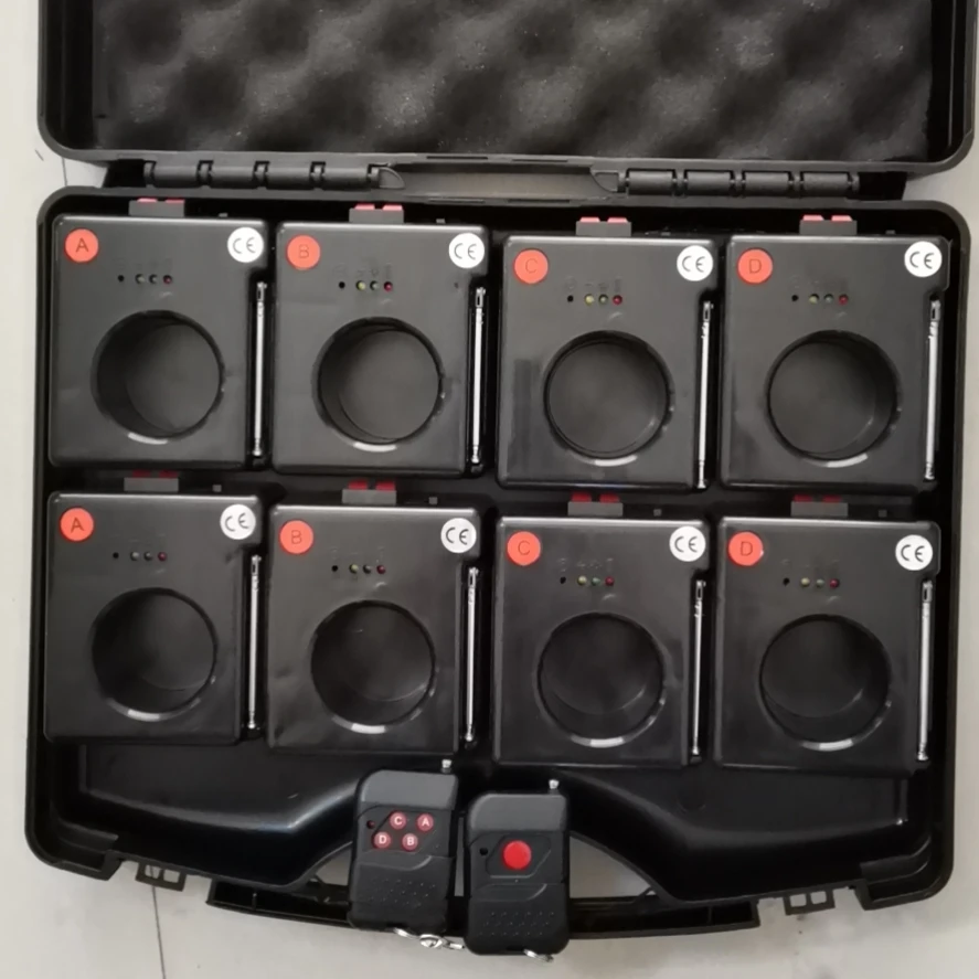 8 cue remote control firing systems for stage fountains.