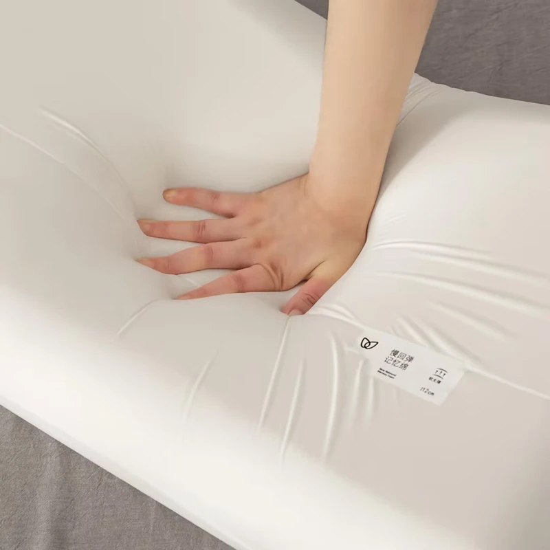 Горячая Распродажа эластичный массаж шеи ортопедический латекс пены памяти кровать подушка