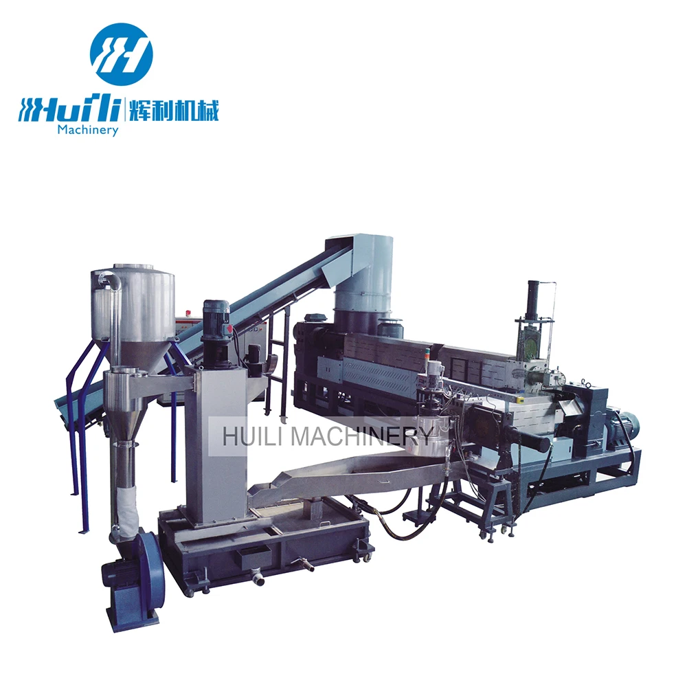 Pp pe plastic granules making machine