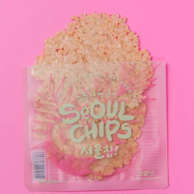 Korean Organic Gluten Free Vegan Baby Crunchy Diet For Kids Brown Rice Confectionery Coconut flavor