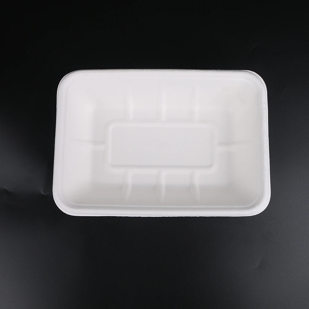Customized biodegradable eco friendly disposable food fruit paper tray