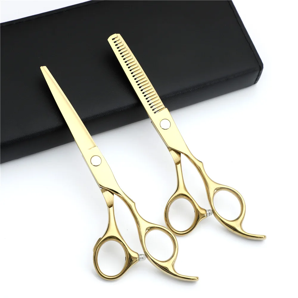 6inch Pet Dog Grooming Cutting Scissors Stainless Steel Professional Curved Shears Pet Scissors Set High Quality Scissors