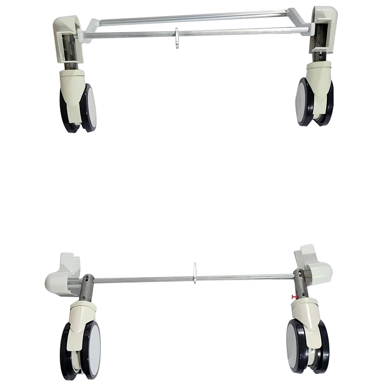 Central pedal, central lock system for hospital bed, medical equipment, wheels, casters