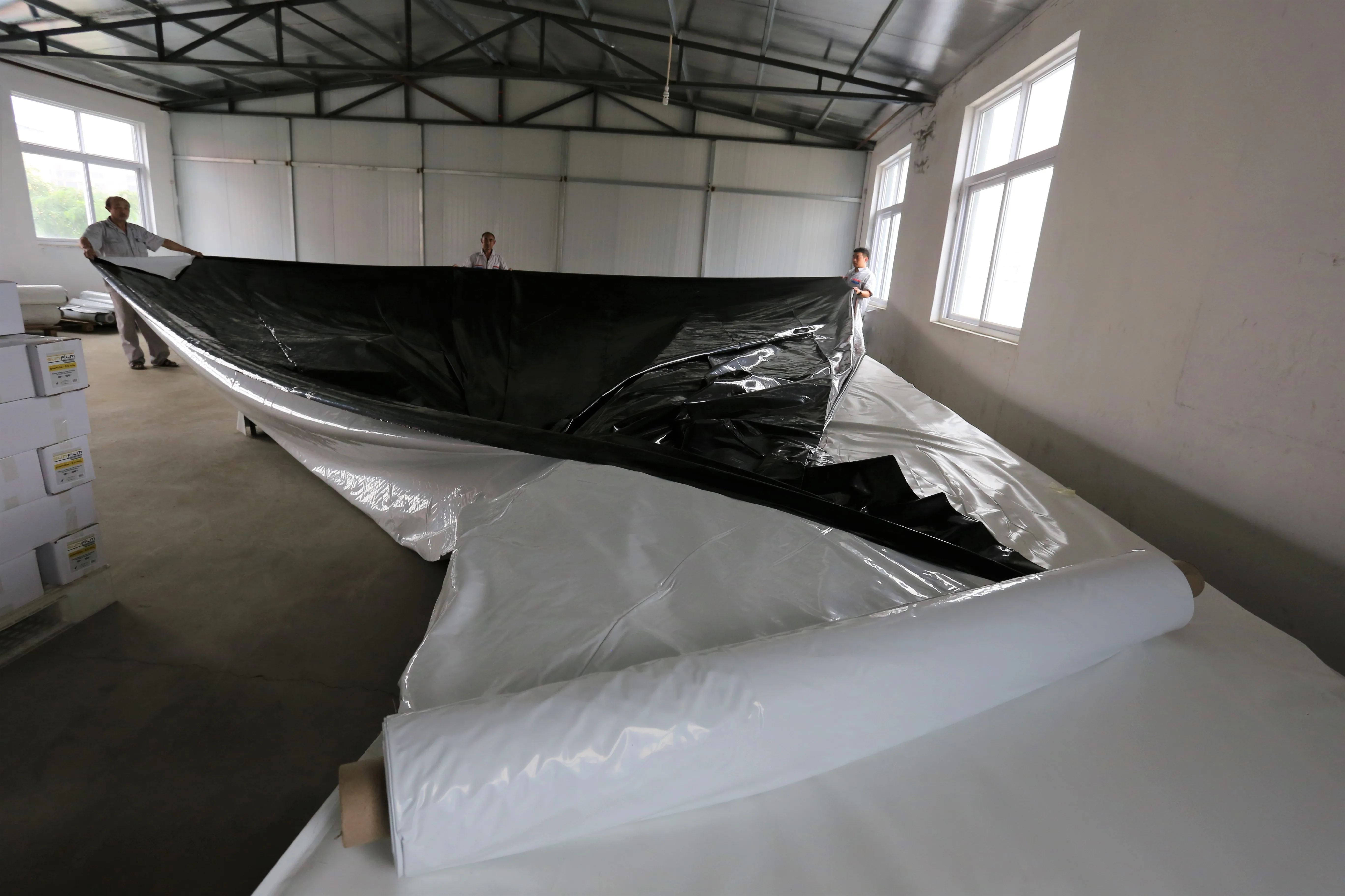 0.1mm 0.12mm 0.15mm 0.18mm 0.2mm 0.25mm agriculture white/black opaque polyethylene Panda film