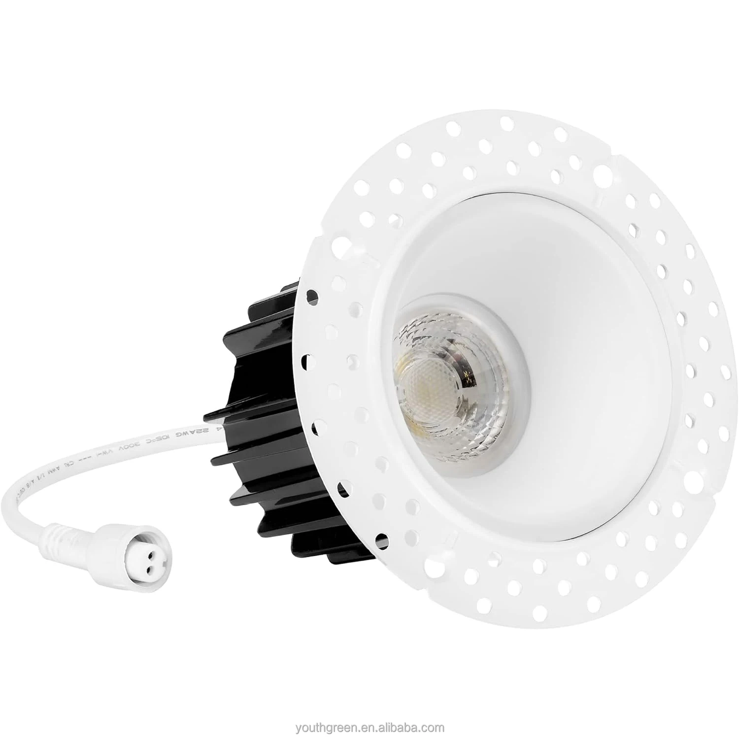 In stock AC120V Die-cast Aluminum IP54 Waterproof 2in 4in Trimless Round White Slim Led Cob Recessed Downlight  5years warranty