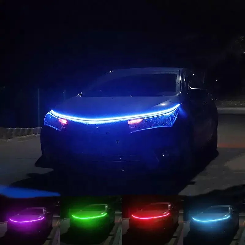 Car hood led drl light Car Daytime Running Light Decorative Light Strip for car hood