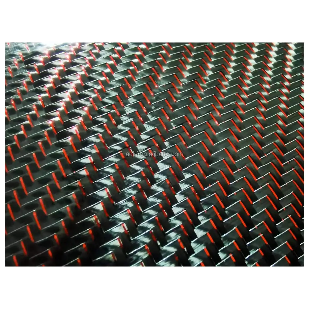 3K240G red silver wire twill carbon fiber fabric