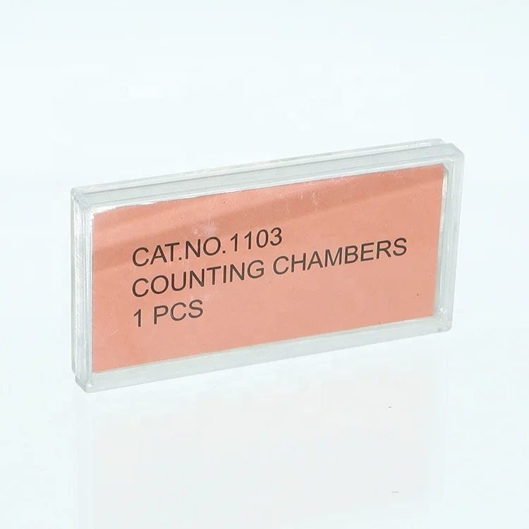 Hemocytometer improved neubauer blood cell counting chamber for lab use