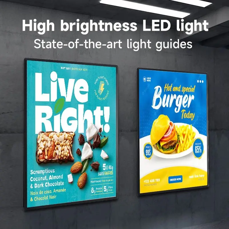 Shop Outdoor light box illuminated advertising LED light box picture frames for advertising display light box