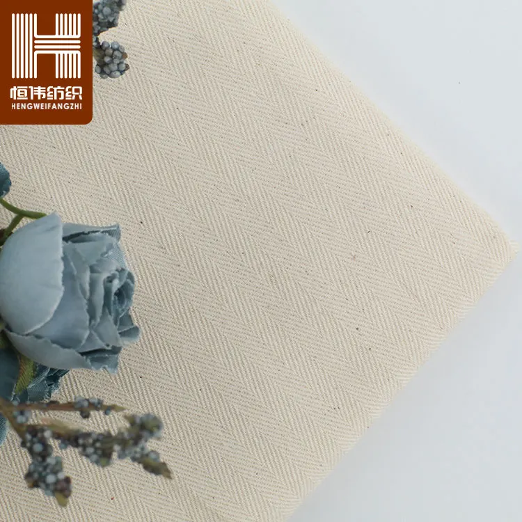 Custom 100%  Cotton Herringbone Fabric for Cotton tshirt