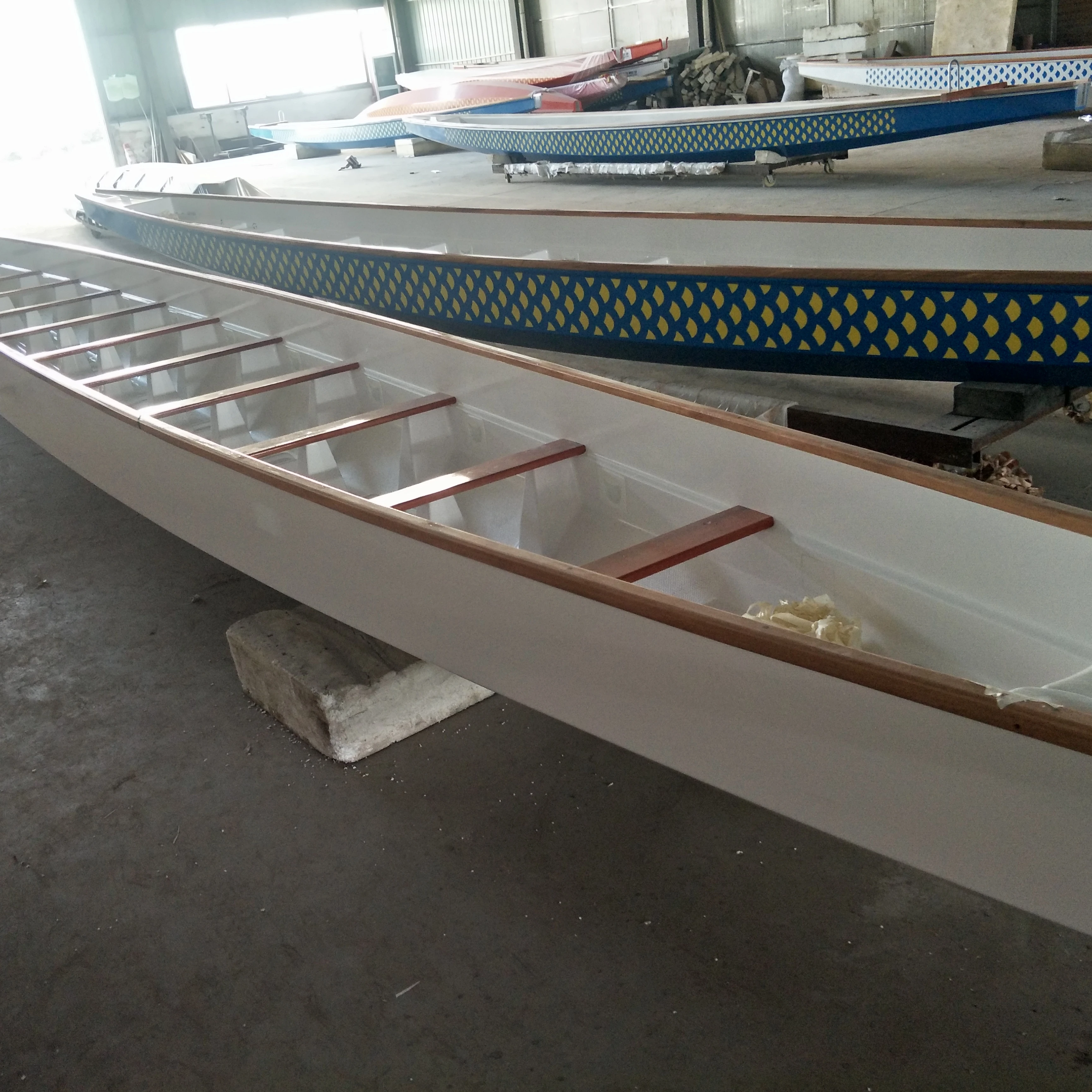 22 man high quality  yellow red scale scale  dragon boat package machine