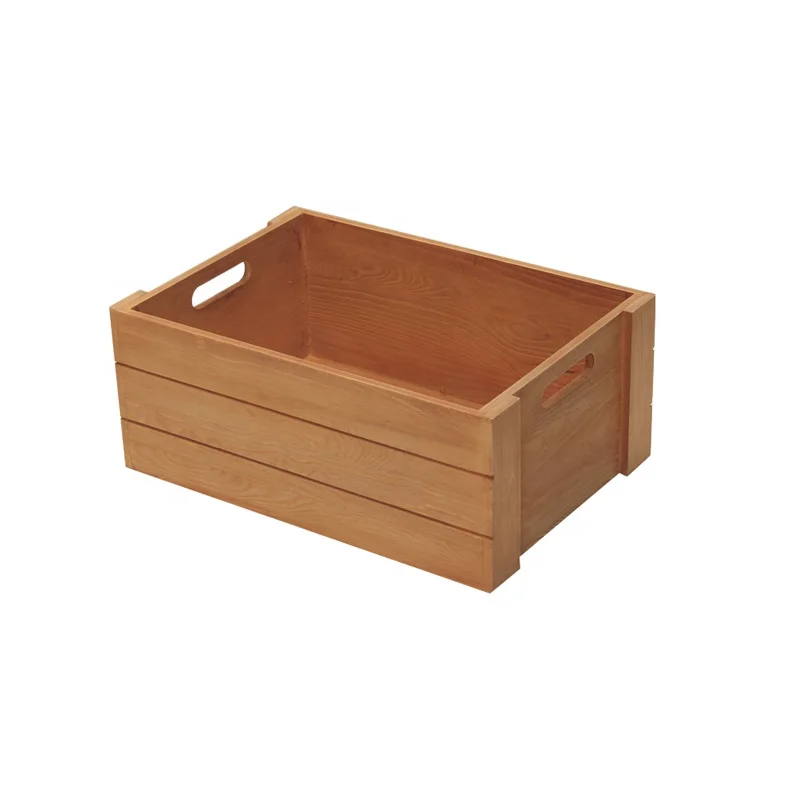  Houseworks Home Storage Crates Small Wood Crate Wooden Basket