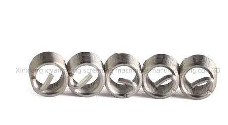 M10*1-2D UNF Inset Type Fastener Stainless Steel 304 Wire Thread Inserts Aluminum Material Metric Measurement System Box Carton