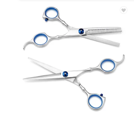 Popular 10Pcs Home Hairdressing  Scissors Factory OEM Custom LOGO Professional Hair Cutting Scissors Set