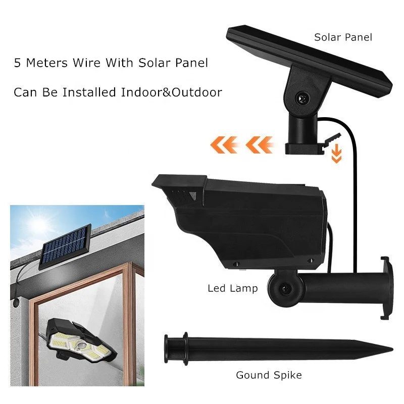 2022 New Arrival Two Installation Ways Outdoor IP65 Waterproof Split Solar Garden Landscape Spot Light With Motion Sensor