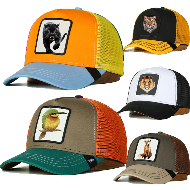 In Stock New Arrival designer original anime snapback hats Sports Baseball Caps Gorras Embroidered Animal Mesh Trucker Hat