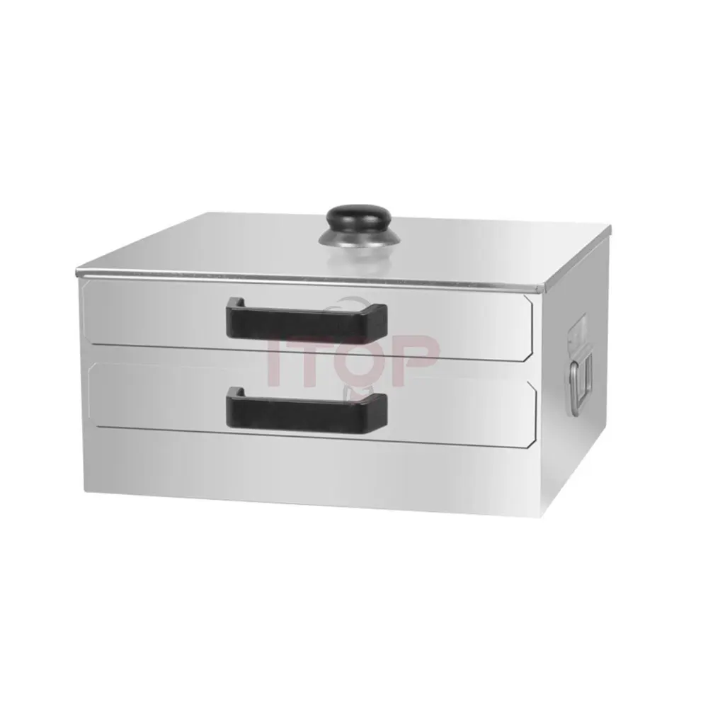 itop 304 stainless steel vermicelli roll machine rice roll steamer 2-layer Electric home food steamers