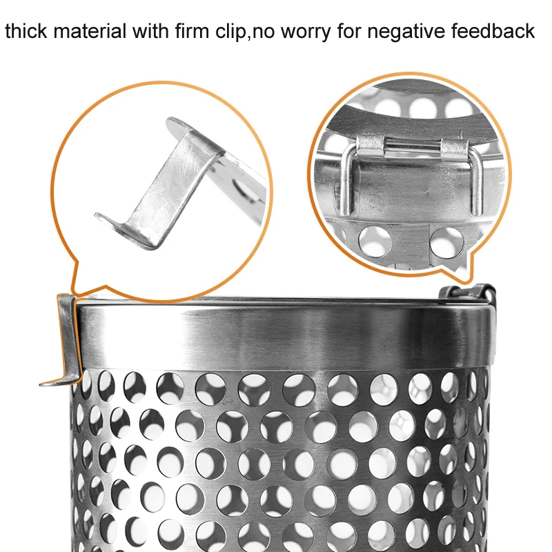 Updated Rolling Grilling Baskets for Outdoor Camping,Outdoor Round BBQ Stainless Steel Grill Basket Grill Camping Picnic