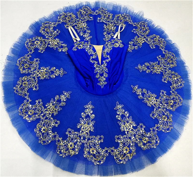 Professional Cheap High Quality 12 layers Custom Size Girls Women Adult Performance Wear Red Royal Blue Ballet Tutu Costume