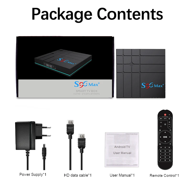 ТВ-приставка S96 MAX plus Android 11 0 4 + 64 Гб поддержка Netflix