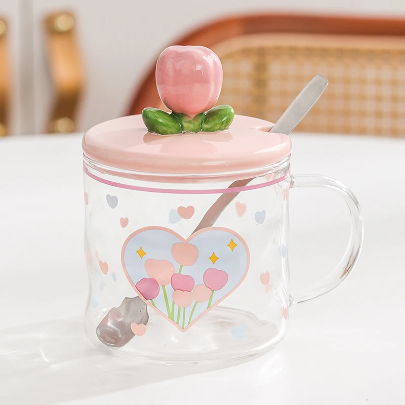 Borosilicate Glass Mugs Heated Coffee Mug Custom Heat Resistance Glass Mug