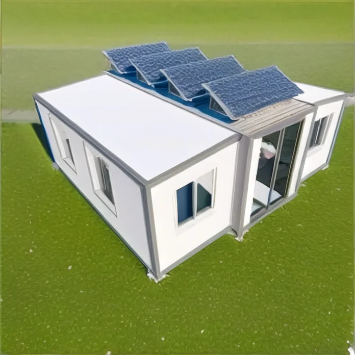 2023 Low Price 20Ft 40Ft Waterproof  Expandable Container House With Solar Electricity