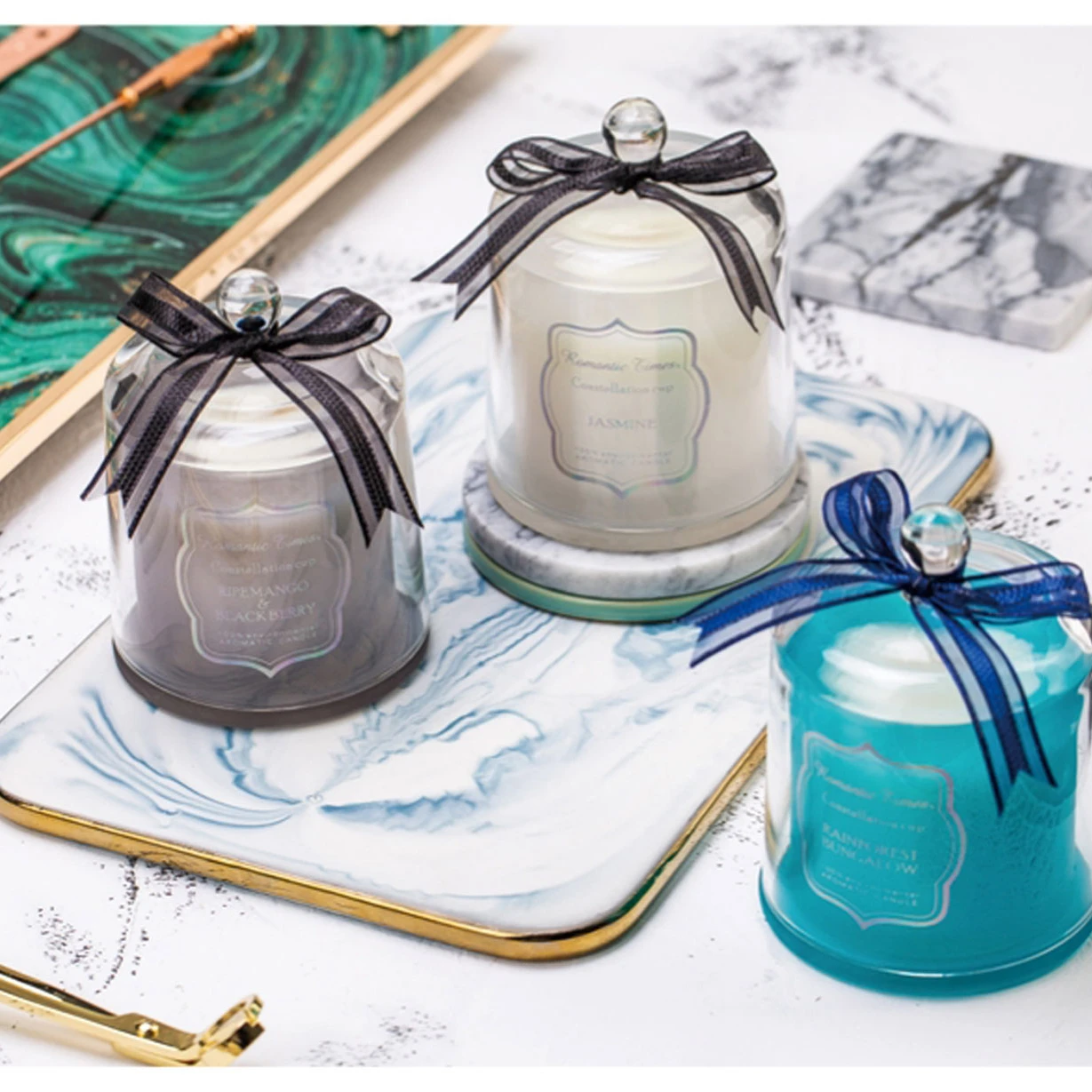 Wholesale Custom Natural Soy Wax Scented Candle Aromatherapy With Private label Luxury Gift Boxes