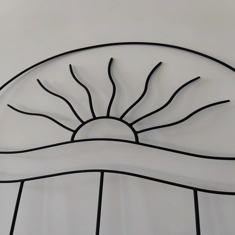 Iron Garden Trellis Metal Plant Support Stake Flower Climbing Sticks Heart Round Shaped Garden Trellis For Climbing Plants Metal