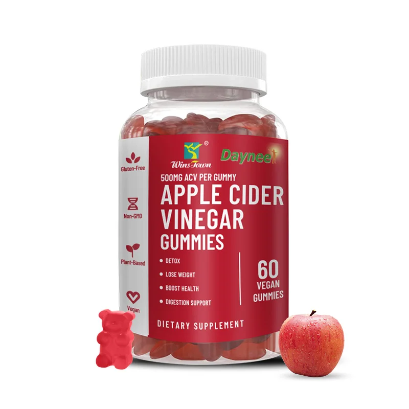 Private Label Gummies No Sugar Natural Vegan Apple Cider Vinegar Gummy Slimming Gummies With Priva weightloss keto
